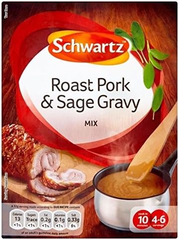 Schwartz Roast Pork & Sage Gravy Mix (25g) - Pack of 6