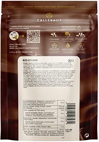 Callebaut Finest Belgian Chocolate Melting Callets Bundle 823 Milk 33.6% 3 x 1Kg