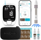 Keto-Mojo GK+ Glucose & Ketone Testing Kit with 140 Test Strips – Advanced Bluetooth Meter with Free App for Ketosis Diabetes & Metabolic Support – Includes 70 Glucose + 70 Ketone Strips