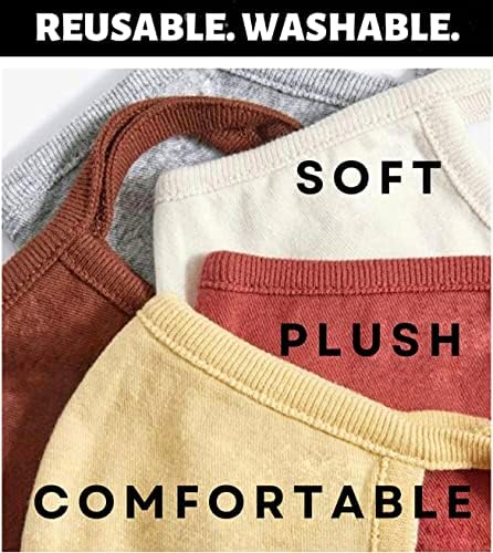 Cotton Face Masks - Made of Premium Organic Cotton, Reusable Washable Soft Cloth Face Masks 3/6 Pk