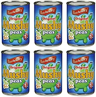 Batchelors Original Mushy Peas 300g, (Pack of of 6)