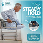 Bed Rails for Elderly Adults Safety – ASTM & CPSC Approved Adjustable Bed Rail For Seniors, Bed Cane with Non-Slip Ergonomic Handle, Fits King, Queen & Standard Size Beds, Tool-Free Assembly, 300 lbs