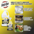 Easy-Off Heavy Duty Degreaser Cleaner Spray, 32 Ounce (Pack of 2+Cloth)