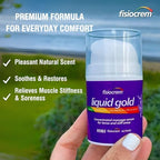 Fisiocrem Liquid Gold - Concentrated Massage serum for Tense and Stiff Areas, Double Strength = Double fisiocrem Actives - 50 ml