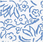 Caspari Matisse Paper Luncheon Napkins in Blue - 20 Per Package