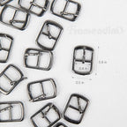 Framendino, 20 Pack Metal Single Prong Pin Shoes Buckles Roller Buckle Hardware Pin Buckle for Shoes Bag Leather Belt