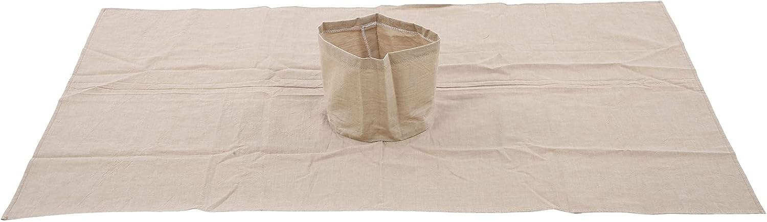 Massage Table Cover Protector, with Face Hole 70 X 100cmCotton Massage Table Cover Bed Topper Beauty Salon Bed Sheet (Khaki)