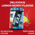 BPI Sports Essential Amino Acids EAA Powder - Pre, Intra & Post Workout Drink - BCAA Powder for Men & Women, EAA + BCAA + Hydration, Advanced Formula with 10g of EAA. (Lemon Berry)