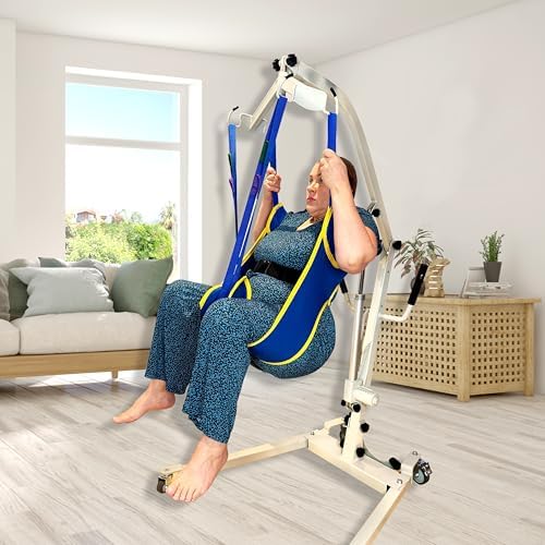 Padded Toileting Lift Sling with Color-Coded Straps - Toilet Assist Device for Elderly, Post-Surgery & Bariatric Patients, 600 lb Capacity| FSA HSA Eligible (Small)