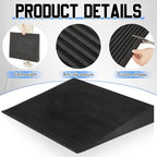 EVA Foam Threshold Ramp, Lightweight Non Slip Doorway Ramp for Wheelchair Walker Scooter, Indoor Outdoor Entry Access for Home Bathroom Garage(Black,36" l X 28" w X 5" h)