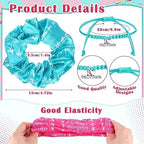 Abbylike 49 Pcs Gymnastics Party Favor Set 12 Makeup Bag 12 Bracelet 12 Drawstring Backpack 12 Hair Ties 1 Set Gymnastic Stickers for Women Girl Gym Sport Yoga