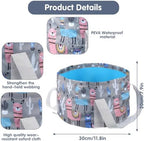 Foldable Bucket for Soaking Feet, Portable Foot Bath Tub Spa Basin Grey Footbath Bucket for Travel Home Pedicure Outdoor