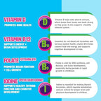 Slow-Crafted Sugar-Free Kids Multivitamin Gummies with Allulose | Kid-Approved Mixed Berries | for Immunity, Growth, Focus & Mood | Healthy, Clean, No Artificial Color or Flavor, 120 Ct