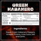 SPYCE Habanero Hot Sauce, Vegan, Gluten Free, Low Sodium, Non-GMO, No MSG, No Sugar, No Filler (5 oz, Green Habanero)
