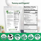Z Natural Foods Organic Coconut Milk Powder - All-Natural Vegan Dairy-Free Alternative with MCTs - Unsweetened Coconut Creamer for Coffee & Smoothies - Gluten-Free, Non-GMO, 2 lbs