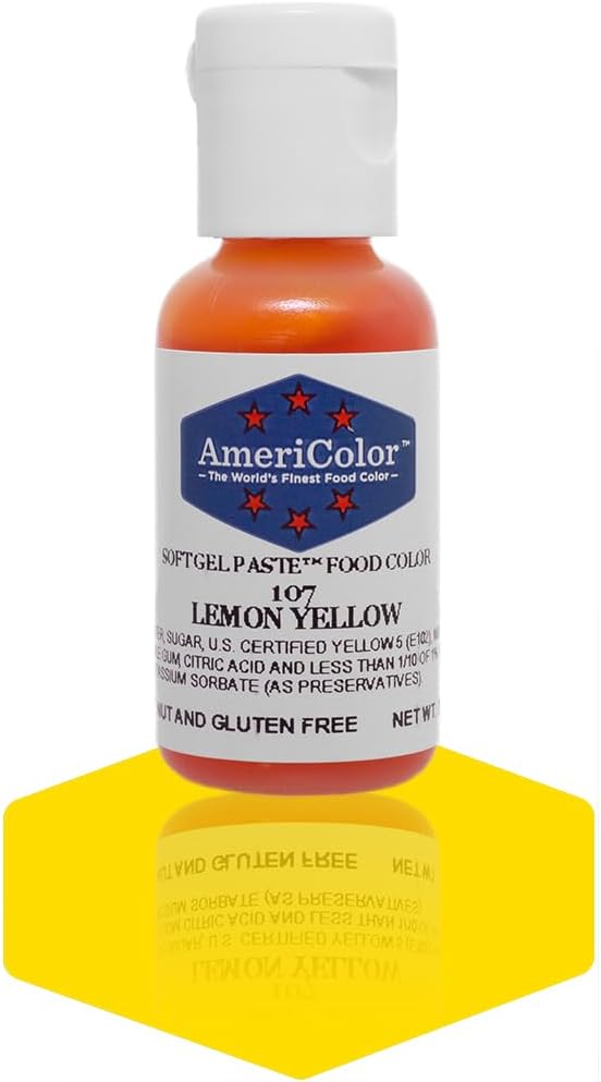 Americolor Soft Gel Paste Food Color, .75-Ounce, Lemon Yellow