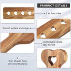 Baderke Wooden Paddle for Discipline with Airflow Holes 13.4 Inch Acacia Fraternity or Sorority Greek Wood Paddle Solid Thick Lightweight with Smooth Surface