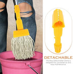 VALICLUD 2pcs Mop Head Holder Clips Replacement Plastic Mop Handle Parts Detachable for Commercial and Household Cleaning