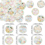 Gyufise 54Pcs Edible Wildflower Cupcake Toppers Wafer Paper Baby in Bloom Baby Shower Decorations Flower Birthday Party Decorations Wildflower Cake Toppers for Birthday Party Supplies