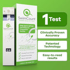 SwimCount At-Home Male Fertility Test, Measures Progressive Sperm Motility with High Sensitivity and Specificity, Discreet At-Home Results, Easy Sperm Quality Kit for Men
