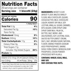 Nonni's Bakery Salted Caramel Biscotti Cookies, Individually Wrapped Coffee and Tea Biscuit Snack, 21 oz, 25 Count