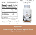 Mt. Capra Goat Colostrum | for Healthy Immune System, Gut, and Athletic Performance | Grass-Fed, High in Immunoglobulins | 30 Servings - 120 Capsules