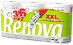 Renova Max Absoption XXL Kitchen Roll, 24 Double Rolls Equivalent to 48 Standard Rolls, Decorated Rolls, Maxi Absorbent
