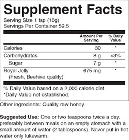YS Royal Jelly/Honey Bee - Royal Jelly In Honey Ultra Strength, 21 oz gel