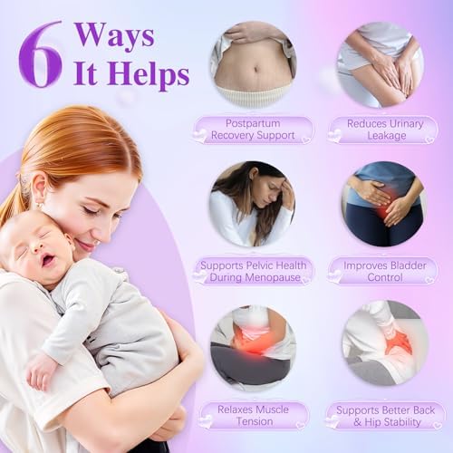 Incontinence Treatment Device, Pelvic Floor Exercise Devices, Pelvic Floor Strengthening Device for Women, Pelvic Floor Muscle Trainer, Incontinence Stimulator for Women to Strengthen Pelvic Support