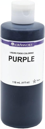 LorAnn Purple Liquid Food Coloring, 4 Ounce Bottle