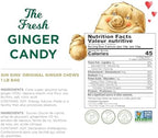 GIN GINS Original Ginger Chews – Natural Fresh Ginger Candy by The Ginger People – Individually Wrapped Healthy Candy – Original Flavor – Large 1 lb Bag (16oz) – Pack of 2