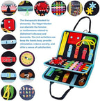 Fidget Blanket for Adults with Dementia,Dementia Activities for Seniors,Alzheimers Dementia Products for Elderly, Busy Board,Sensory Blanket for Autistic Autism.
