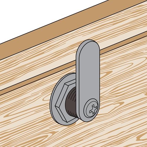 Prime-Line S 4140 Mailbox Lock – Replacement, Multipurpose Mailbox Lock for Several Brands – ILCO 1003M Keyway, Opens Counter-Clockwise with 90º Rotation, Nickel Finish (1 Set)