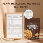 Mushroom Coffee, 60 Servings, Arabica Instant Coffee with 6 Adaptogenic Mushrooms (Lion’s Mane, Cordyceps, Turkey Tail & Other), Medium Roast Immune Boosting Coffee for Focus & Gut Health Support