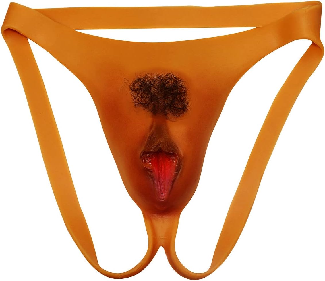 Men's Camel Toes Panty Hiding Gaff Silicone Double Thong for Crossdresser Transgender 1G 2G Cyber Skin