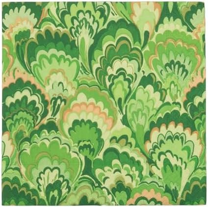 Caspari Marbled Ceramica Green Luncheon Napkins - Includes 20 Luncheon Napkins