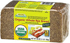Mestemacher Whole Grain Bread (Organic Whole Rye, 17.6 oz, pack of 6)