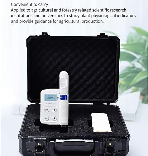 Chlorophyll Meter Machine, 16GB Chlorophyll Content Meter, 0.0-99.9 SPAD High Precision, Leaf Temperature and Nitrogen Content, 0.8s Fast Measure, for Lab Research Center Plant Researcher