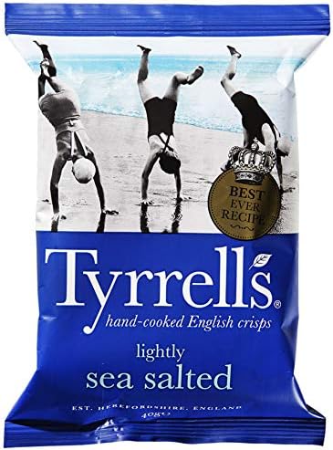Tyrrell lightly Sea Salt Potato Chips 40gX6 bags
