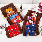 Rechargeable hot Water Bottle, Random Color, with high- Quality Plush Cover to Relieve Stress and Warm the Whole Body.