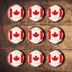Canadian Flag Edible Cupcake Toppers, Edible World Flags, Canada Day Cake Decorations, Patriotic Decorations for Cookies and Home Baking, Classroom Decor 50 x 3cm / 1.18 inch UNCUT