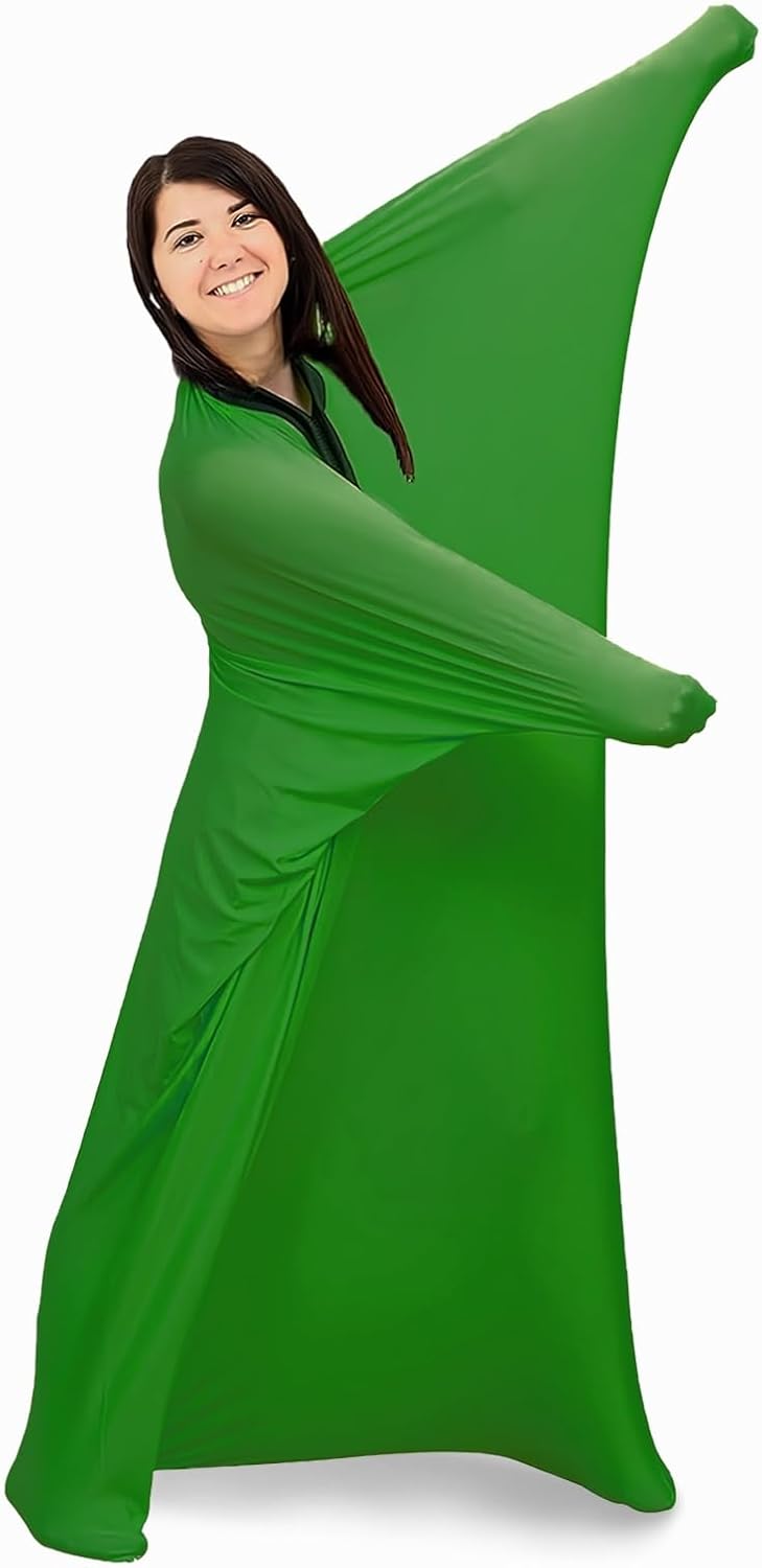 Sensory Socks for Adults Body Socks Red Sensory Body Sock for Men Women Medium 47''HX27''W,Good for Height:42"-50"(Green,X-Large/XL)
