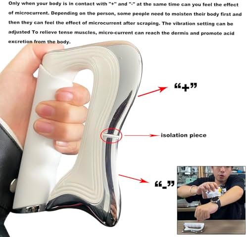 NICHOY Fascia Knife,Muscle Relaxation Electric Fascia Knife,Medical Scraper,Fascial Massager,Applicable to The Whole Body(W)