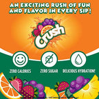 Crush, Orange, Liquid Water Enhancer – New, Better Taste! (4 Bottles, Makes 96 Flavored Water Drinks) – Sugar Free, Zero Calorie