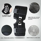 Adjustable Kneelet Knee Brace Patella Support Protector Alloy Hinged Sports Stabilizer Kneepad Wrap
