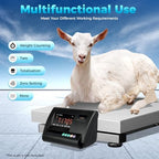 High Precision Livestock Scale Kit Waterproof Floor Scale 5000Lbs Load Weighing Indicator Animal Scale Kit Livestock Scale Platform Scale Kit for Cattle Sheep Pig Goats (US Stock)