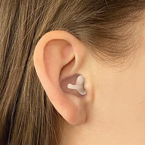 Flare Calmer Kids | Ear Plugs Alternative | Daily Noise Relief | Sound Sensitivity | Stress Relief | No Muffling | Improve Wellbeing | Comfy, Reusable, Soft Silicone Earplugs | Earplugs | Translucent