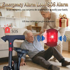 2026 New Smart Walking Cane for Men Women, 3-in-1 Upgrade Smart Walking Canes with Light and Alarm, Foldable Dual Handles, Adjustable Canes for Elderly,Seniors Veterans & Parents