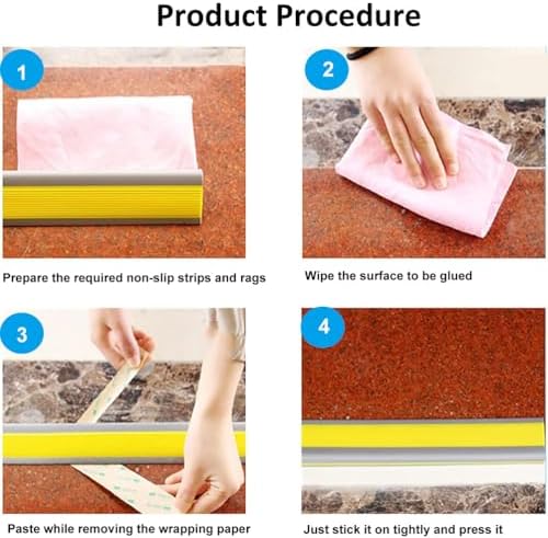 Stair Step Edge Trim, Bullnose Stair Anti Slip Nosing Self-Adhesive Vinyl Edging Strip, for Outdoor Indoor Uses,Black,6 m