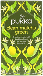 Pukka Organic Herbal Tea Clean Matcha Green 20 Tea Bags